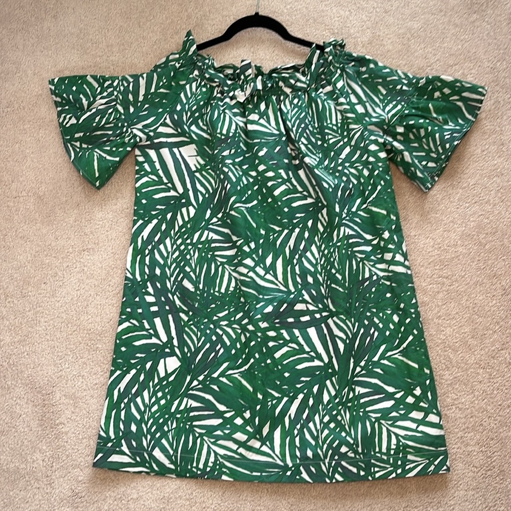 Off The Shoulder Brooke Wright Palm Leaf Dress! - image 3